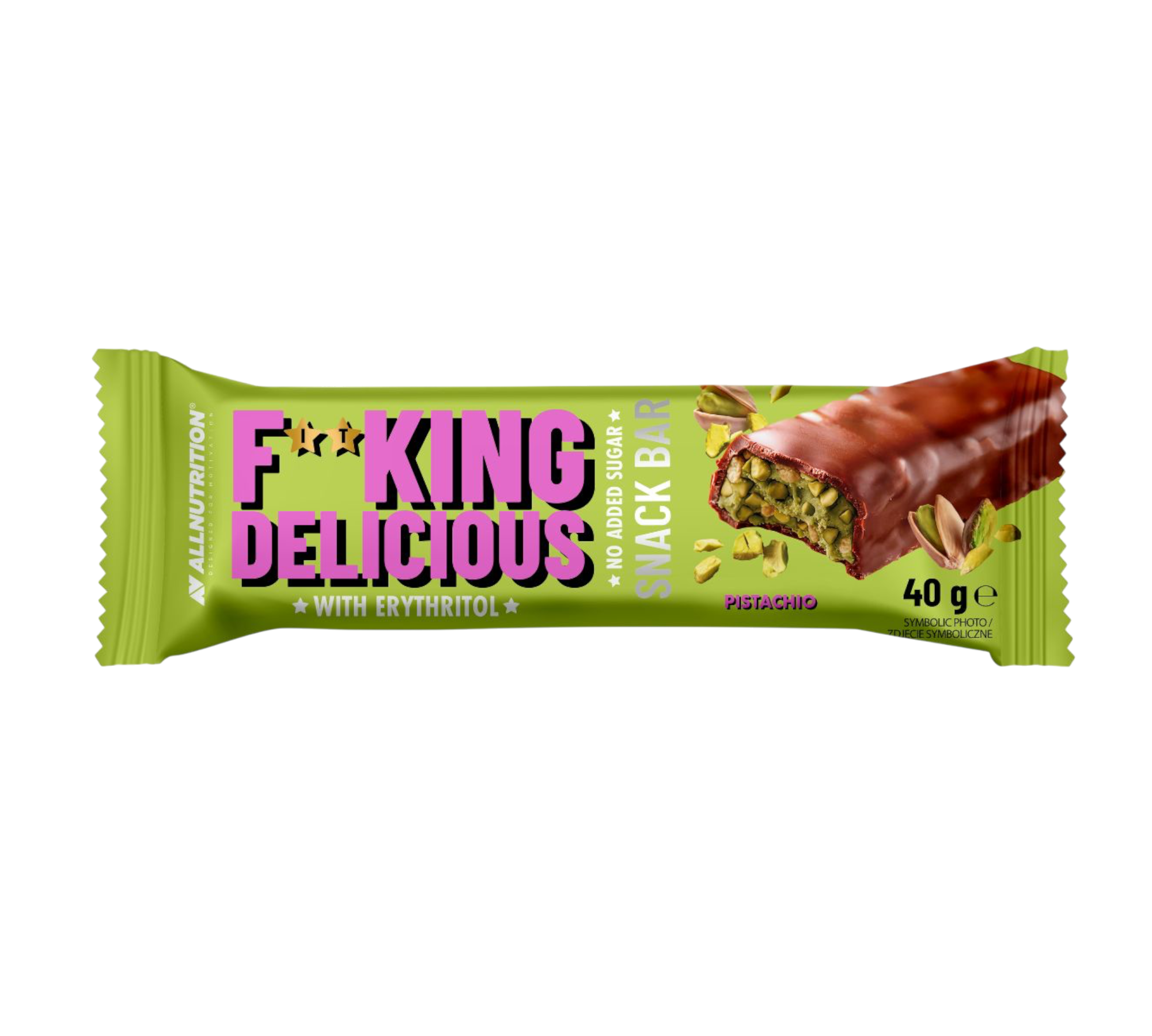 ALLNUTRITION Fitking Delicious Snack Bar 40 g – Pistazie