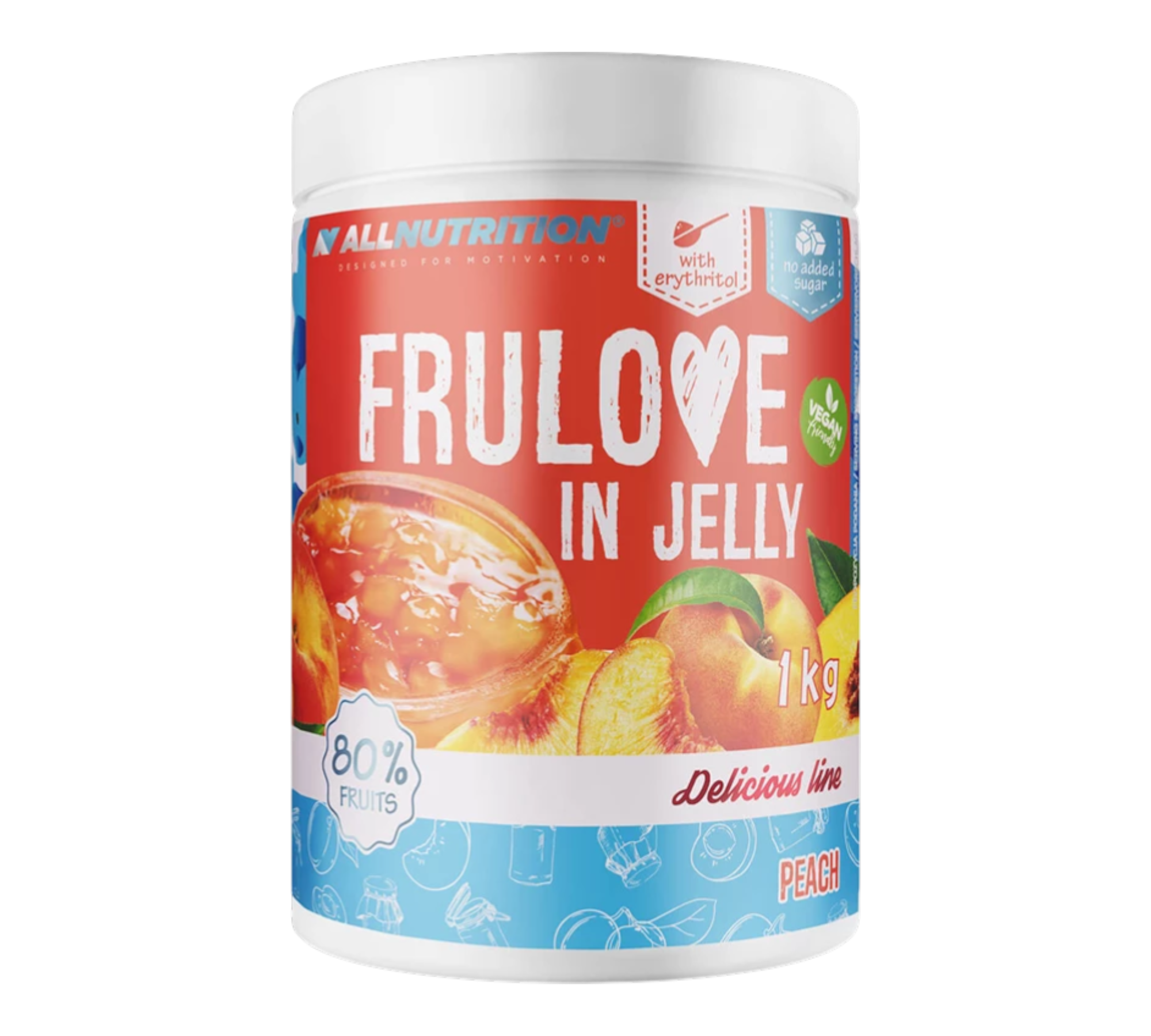 ALLNUTRITION Frulove In Jelly Pfirsich 1kg