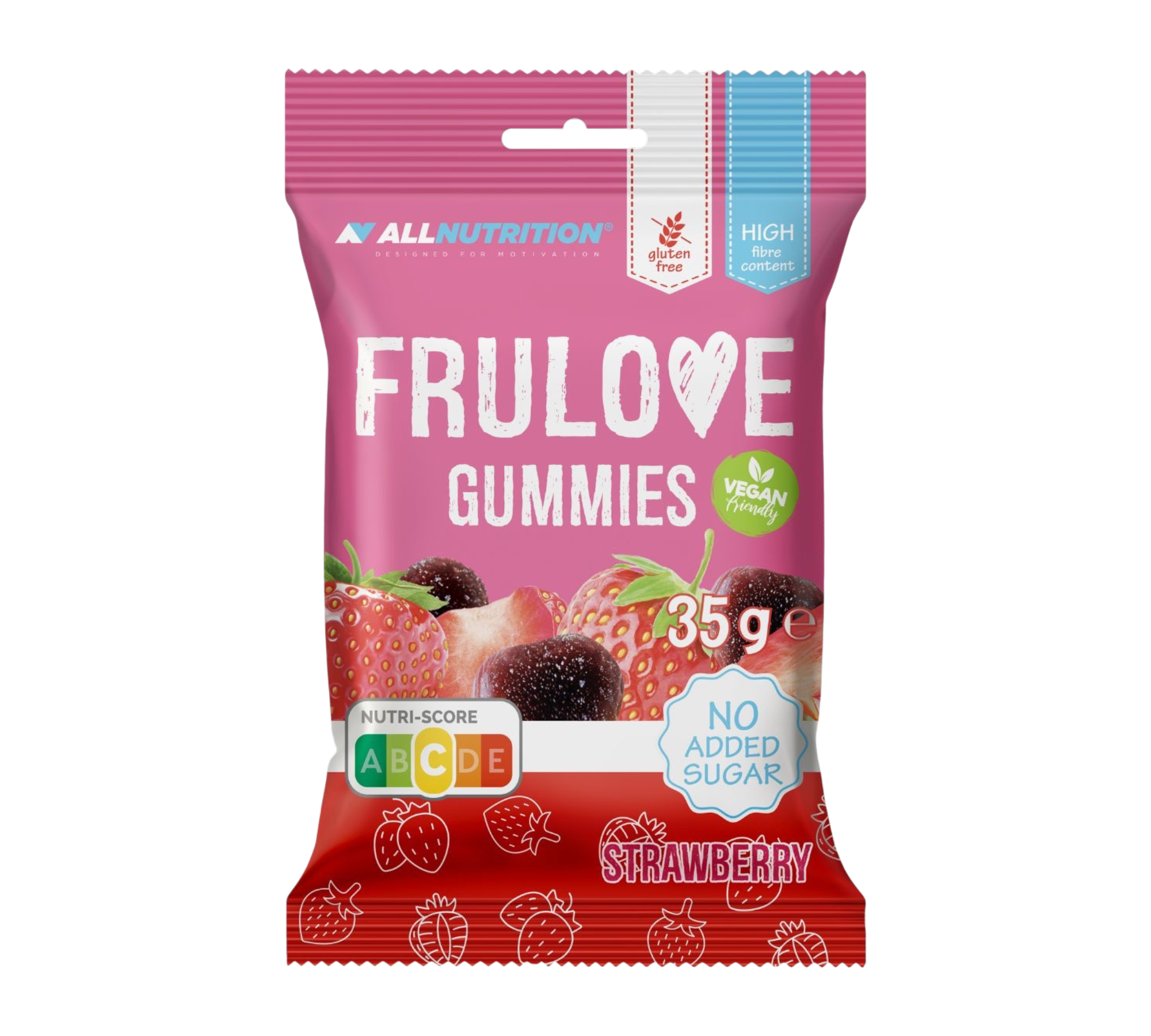 ALLNUTRITION FRULOVE GUMMIES 35 g – Vegane Fruchtgummis
